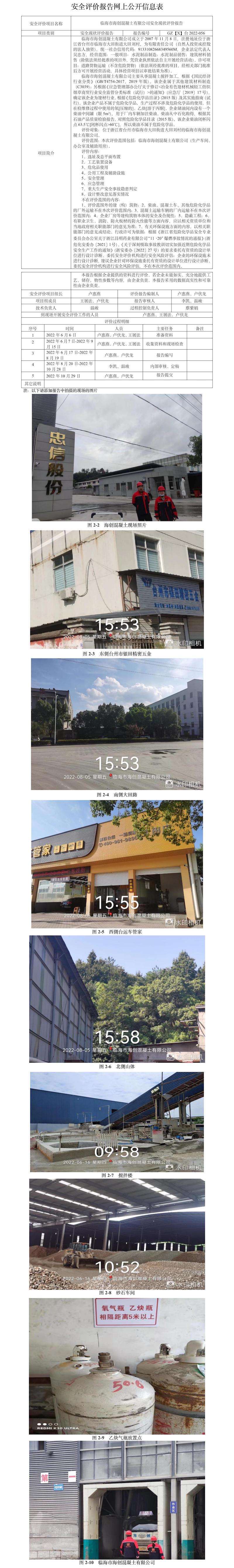 GZ【X】臺2022-056臨海市海創(chuàng)混凝土有限公司安全現(xiàn)狀評價報告網(wǎng)上公開信息表.jpg
